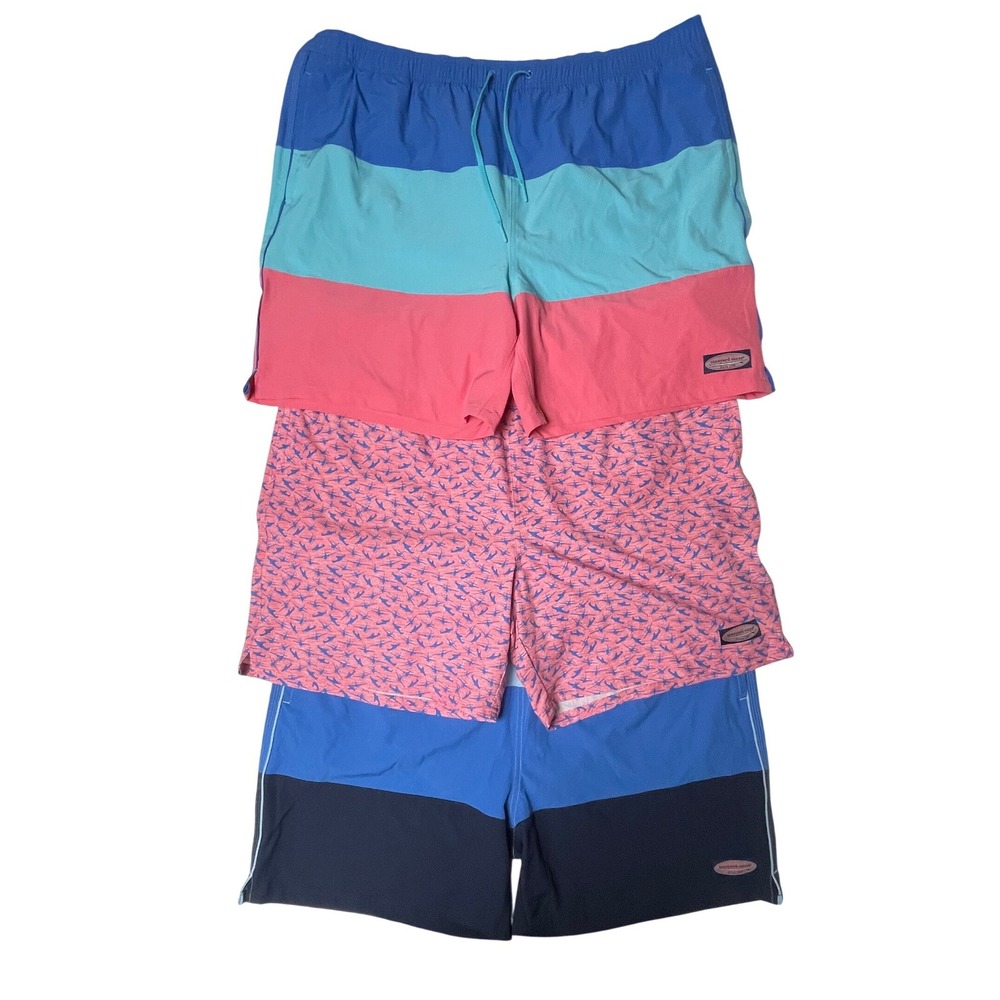 Vineyard Vines Chappy Colorblock Swim Shorts Bundle Men's XXL
